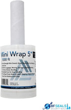Mini Stretch WRAP Film, Handle 5" Packaging 1000 Ft. 80 Gauge