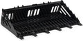 Titan Distributors Inc. 72-in Fine Grade Skeleton Rock Bucket with Teeth for Skid Steers and Tractors with Quick Tach