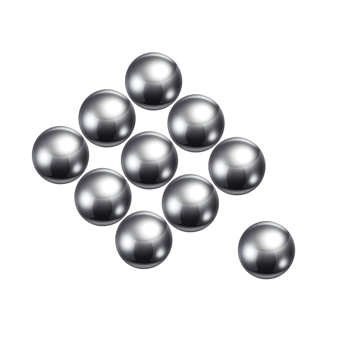 Kozelo 10pcs Precision Balls - [12mm] 304 Stainless Steel for Bearings Use, Solid