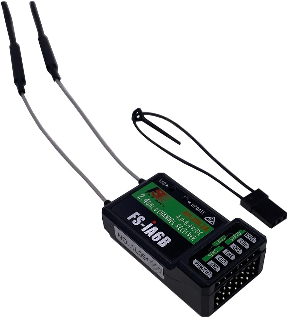 Flysky FS-i6X 6-10CH RC Transmitter and FS-iA6B Receiver 6CH 2.4GHz | i-Bus 10 Channels or PWM 6CH 2.4GHz AFHDS2A