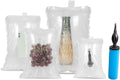 (100 Pack + Free Pump ) BZQZDAI 3.9x9.8inch Clear Plastic Inflatable Air Packaging Bags Air Bubble Bag Suspension