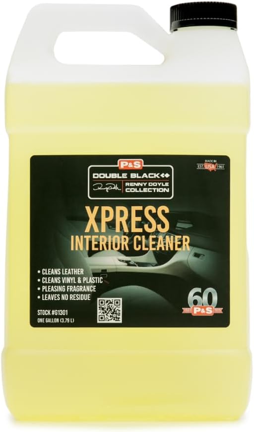 Xpress Interior Cleaner – Safe for Leather, Vinyl, Plastic & More, Removes Dirt, Grease & Oil, No Residue, Fresh