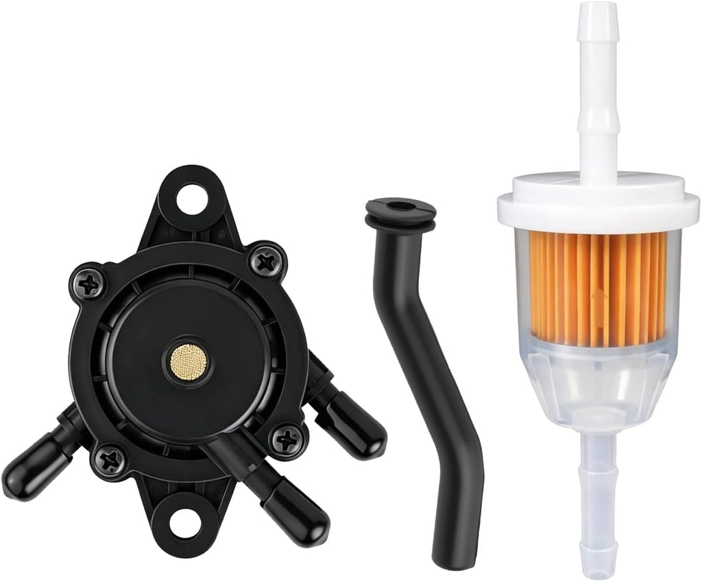 808656 Fuel Pump for Brig & Straton Lawn Mower Tractor with Fuel Filter