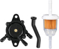 808656 Fuel Pump for Brig & Straton Lawn Mower Tractor with Fuel Filter