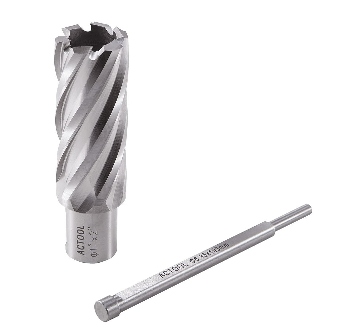 1" Diameter × 2" Depth of Cut HSS ANNULAR Cutter with 3/4'' Weldon Shank