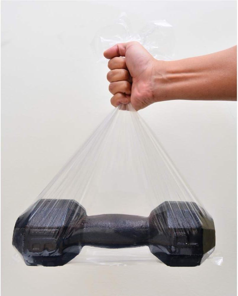 30 CT 18x24 1.1 Mil Large Clear Poly Bags for Packaging, Flat Open