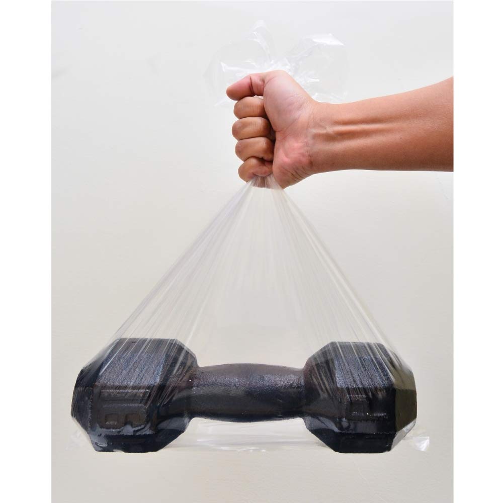 100 CT 18x24 1.1 Mil Large Clear Poly Bags for Packaging, Flat Open