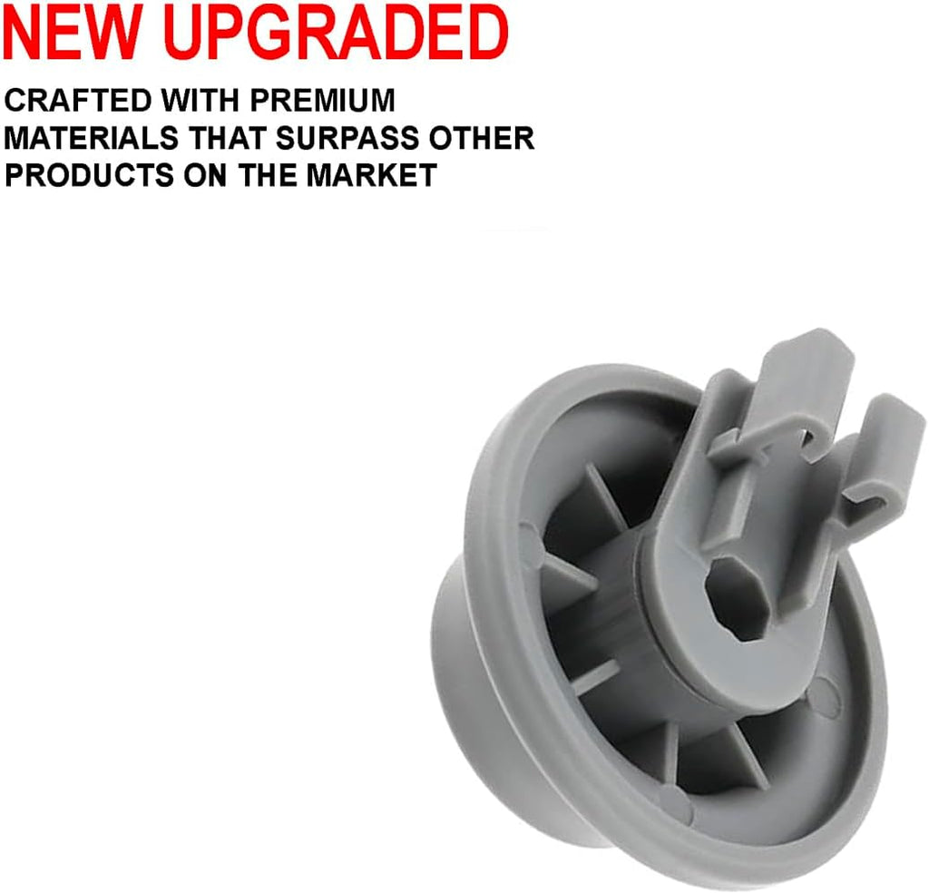Upgraded Dishwasher Lower Dishrack Roller Compatible with Bosch SHEM3AY55N/25 SHE3AR76UC/25 SHXM4AY55N/01 SHV878WD3N/11 SHV878WD3N/10 SHV878WD3N/01 SHE3AR76UC/26 SHE3AR75UC/24 SHE3AR72UC/25