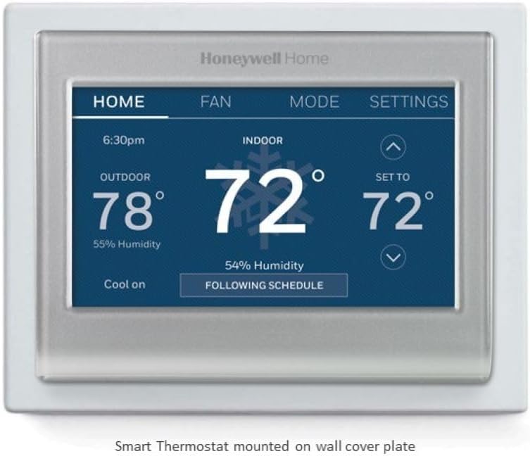 Home RTH9585WF Wi-Fi Smart Color Thermostat + Wall Plate