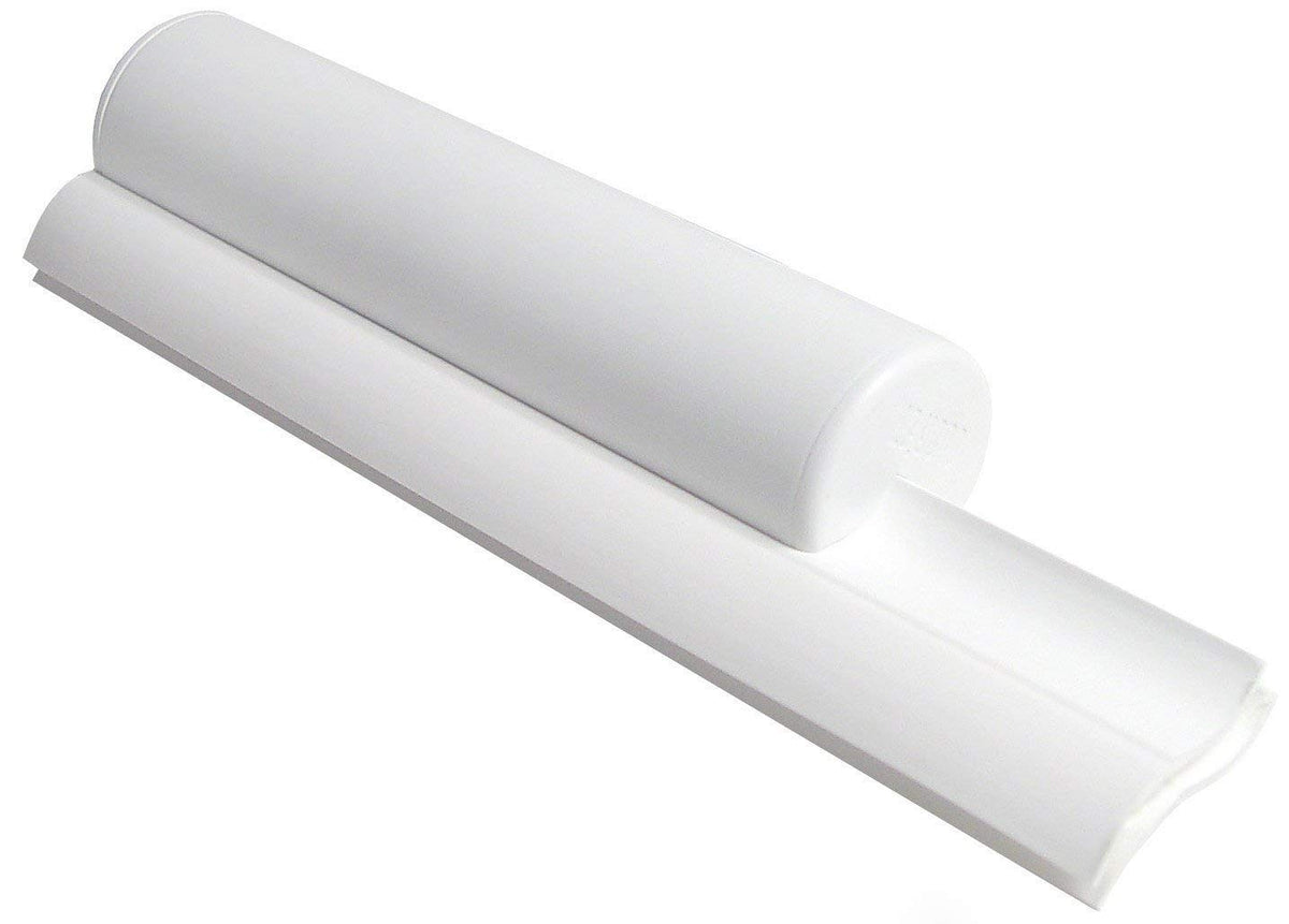 Dual Bladed Classic Bath Squeegee - All White