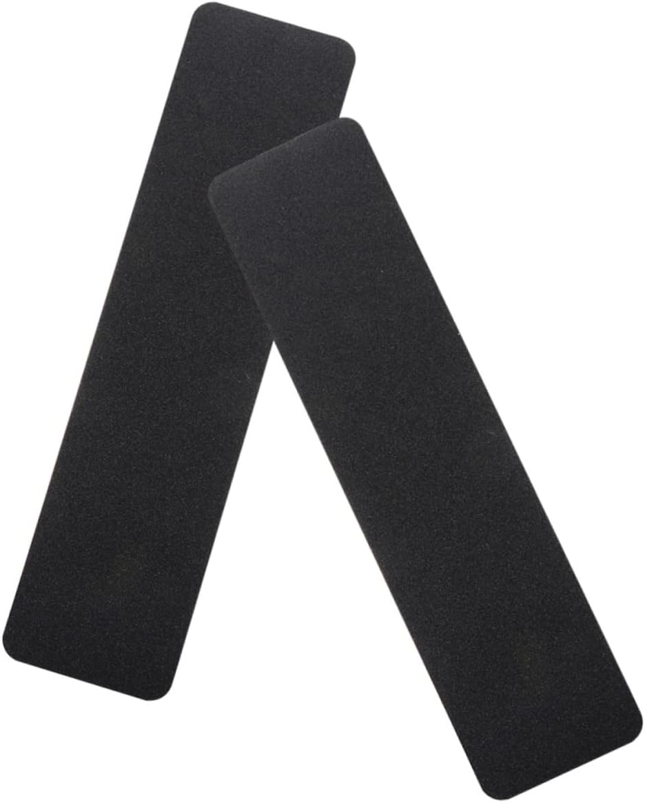 Black PVC Frosted Anti Slip Tape 2pcs for Tile Floors