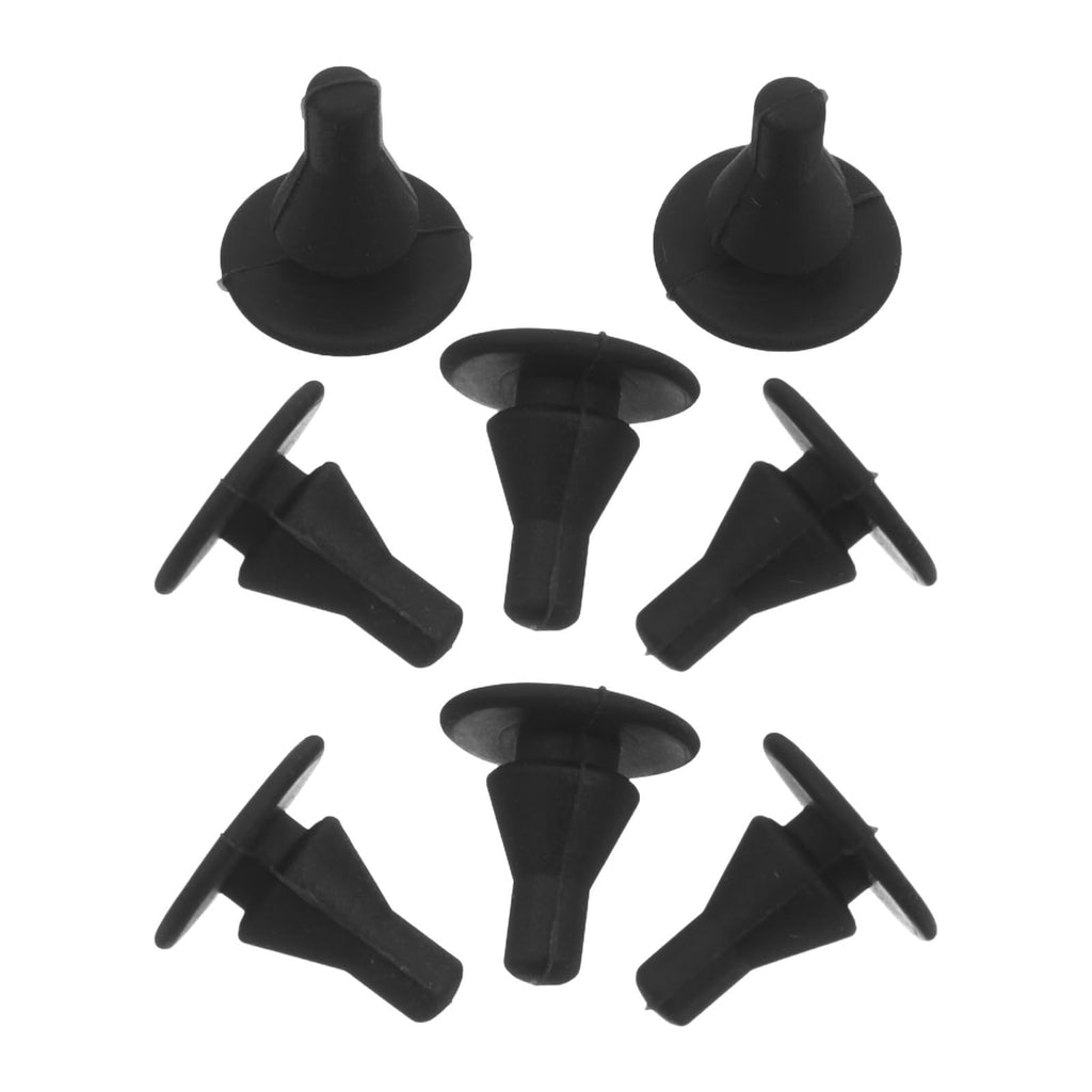 8pcs Silicone Replacement Feet for Rice Cooker, 4.5mm Black