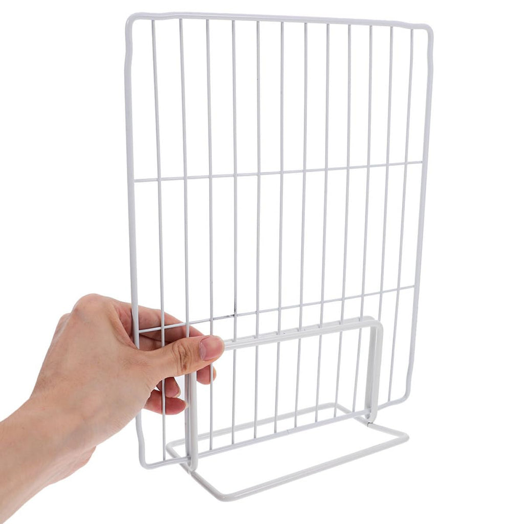 Fridge Divider Iron Mesh Standing Partition for Home Storage