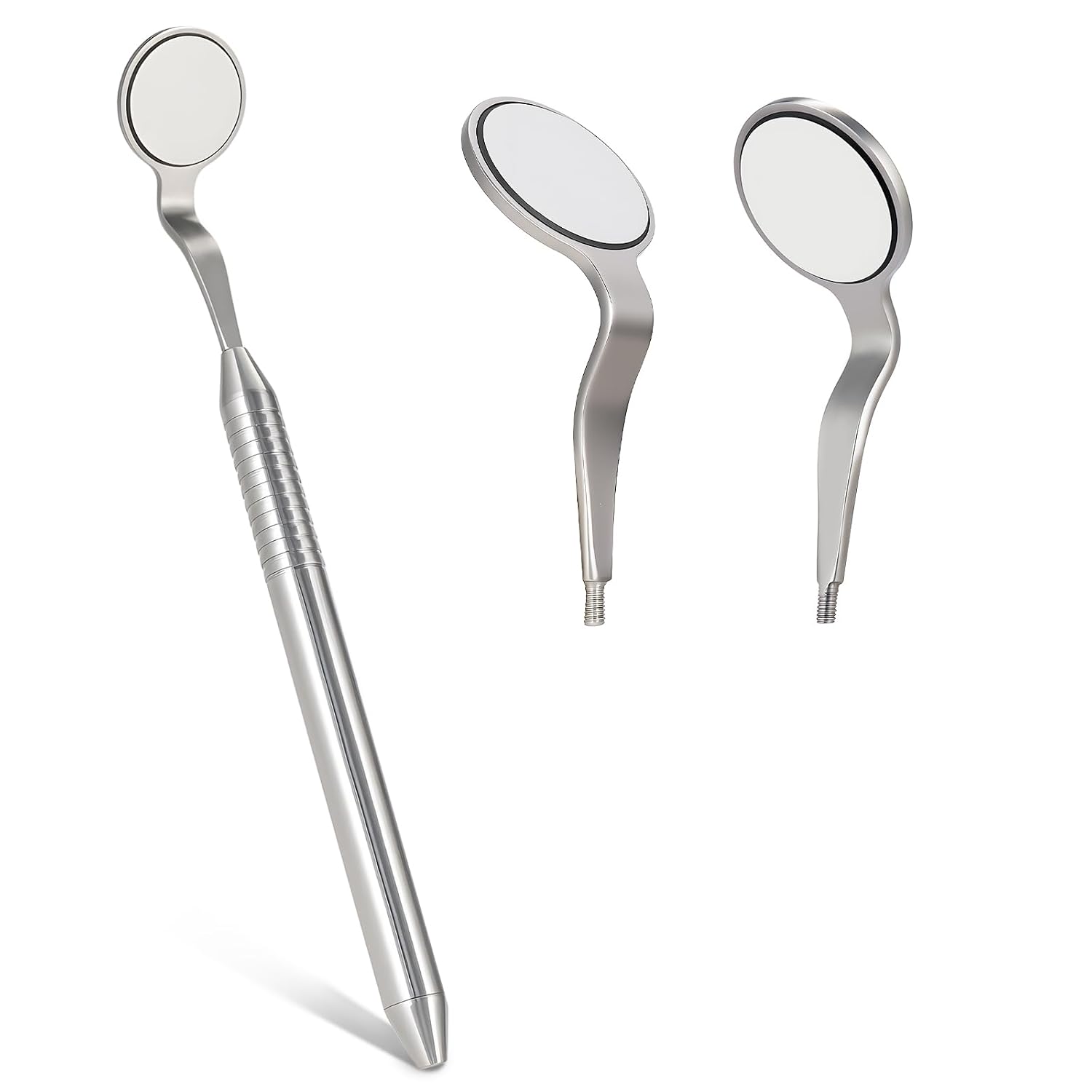 Double-Sided Dental Mirror #5 Stainless Steel 1 Pc/Pack | Anti-Fog Coating, Non-Slip Handle, Professional Intraoral