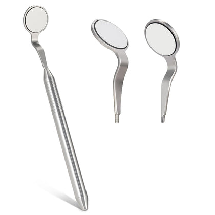 Double-Sided Dental Mirror #5 Stainless Steel 1 Pc/Pack | Anti-Fog Coating, Non-Slip Handle, Professional Intraoral