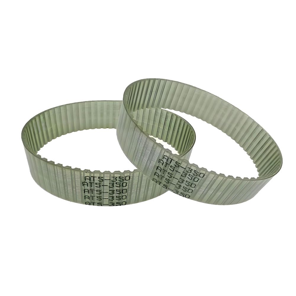 3D Printer & Packaging Machine Synchronous Belt, AT5-750-18 Polyurethane Timing Belt 2-Pack, Steel Cable Reinforced for Precision Transmission