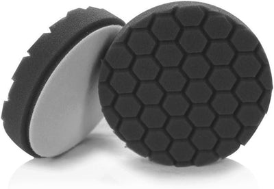 Hex-Logic Finishing Foam Pad, Black, 5.5 in for 5 in Plates | Glazing pad for wax application and final polish, 5