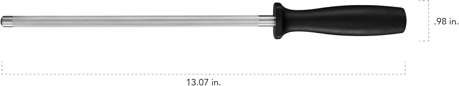 Sharpening Steel, Fine Edge Honing Rod for Knife Blade Maintenance | Restores Knife Edge Between Professional