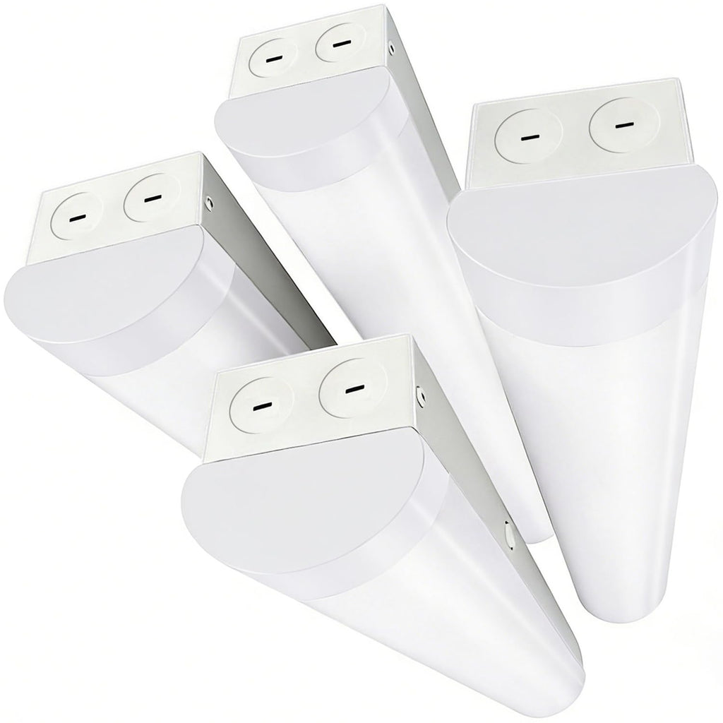 LED Linear Light Fixtures 4FT, 40/30/20W, 3CCT Selectable, 4Pack