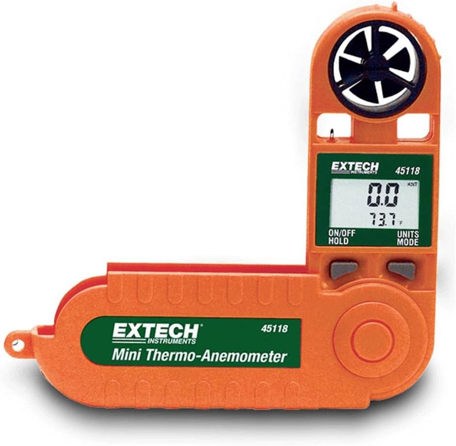 Extech 45118 Mini Waterproof Thermo-Anemometer, Air Velocity