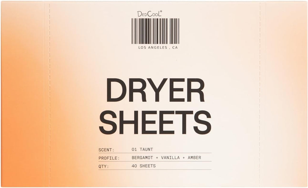 Dryer Sheets, 01 Taunt, Fabric Softener, 40ct