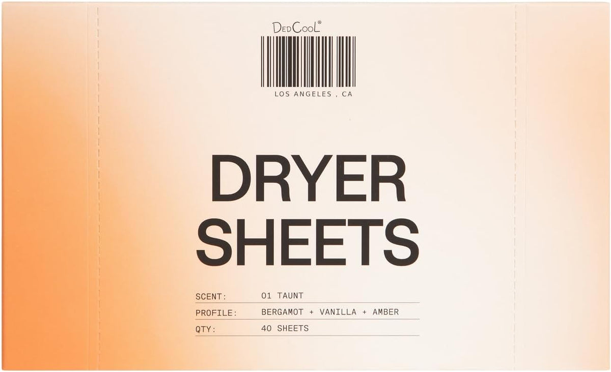 Dryer Sheets, 01 Taunt, Fabric Softener, 40ct