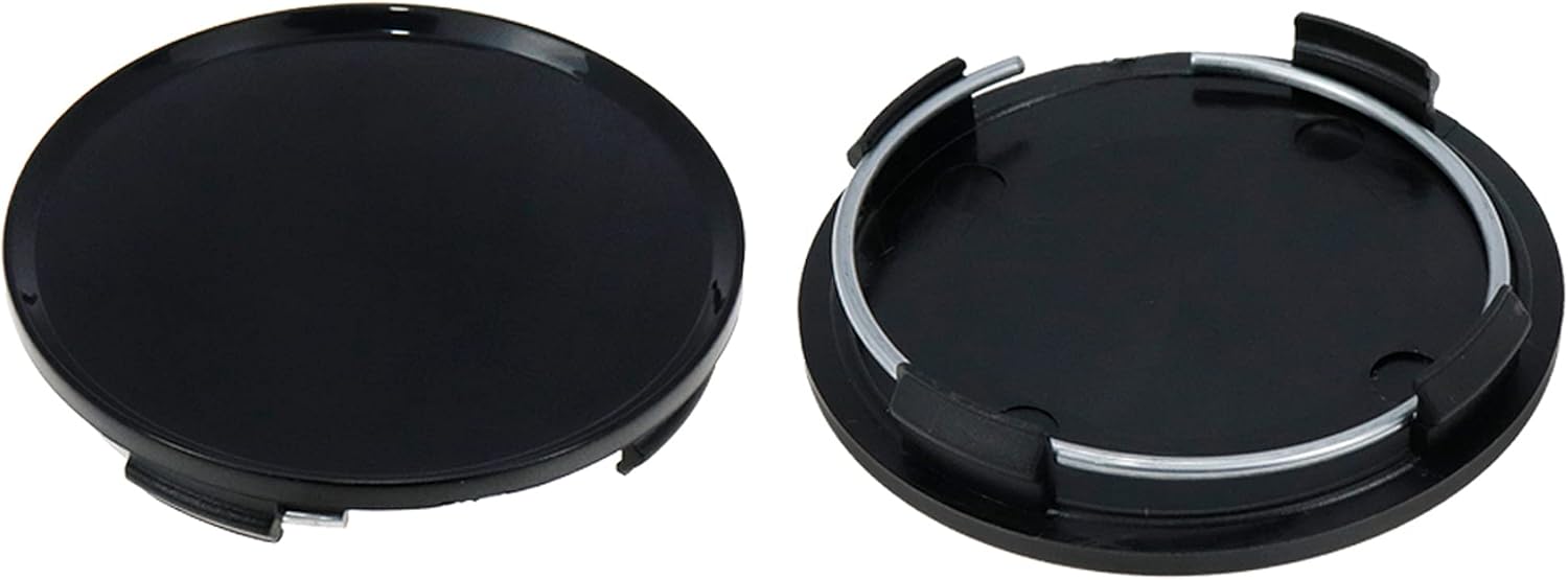 Center Caps,63mm Wheel Rim Hub Center Covers Replacement | 60mm Lug to Lug,Black,Pack of 4