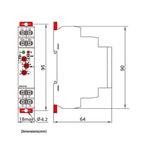 Liquid Level Control Relay GRL8-02 Adjustable Delay 24-240V