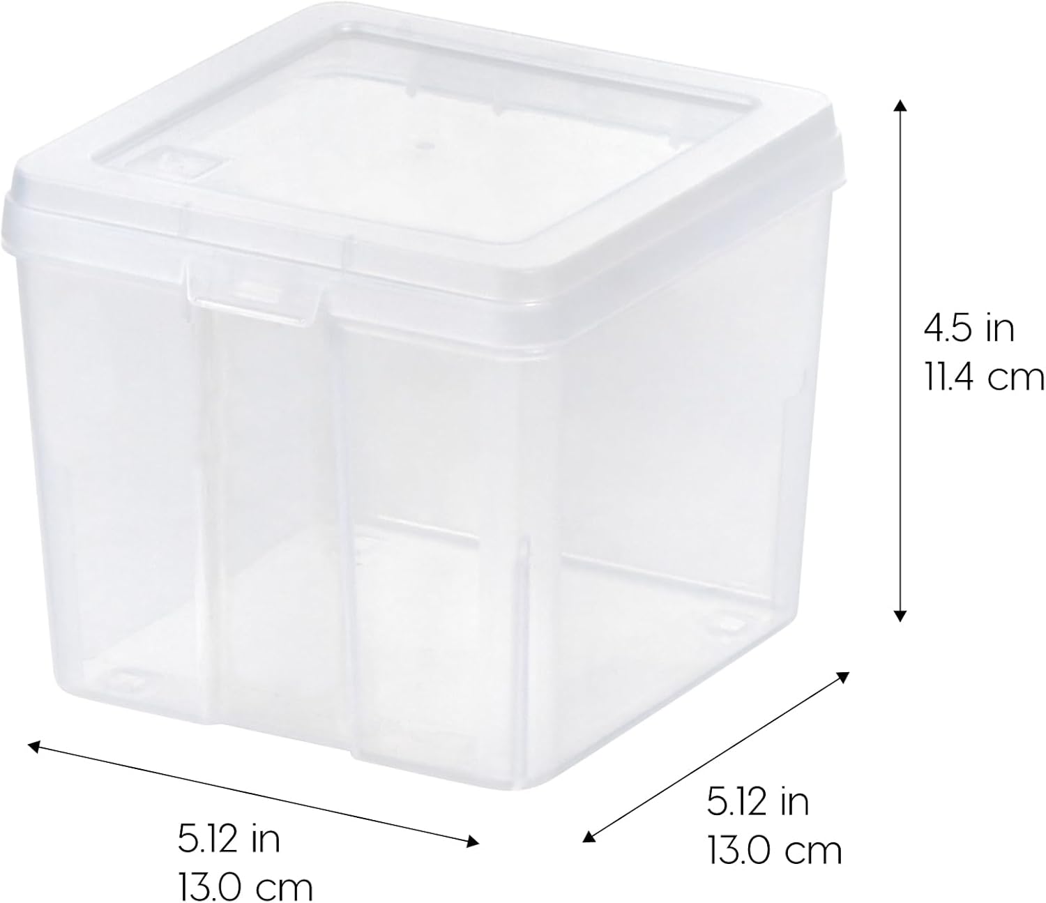 Vertical Storage Bins with Lids |Made in USA| Flip Top Containers for Organizing Pantry, Office, Craft, and Study