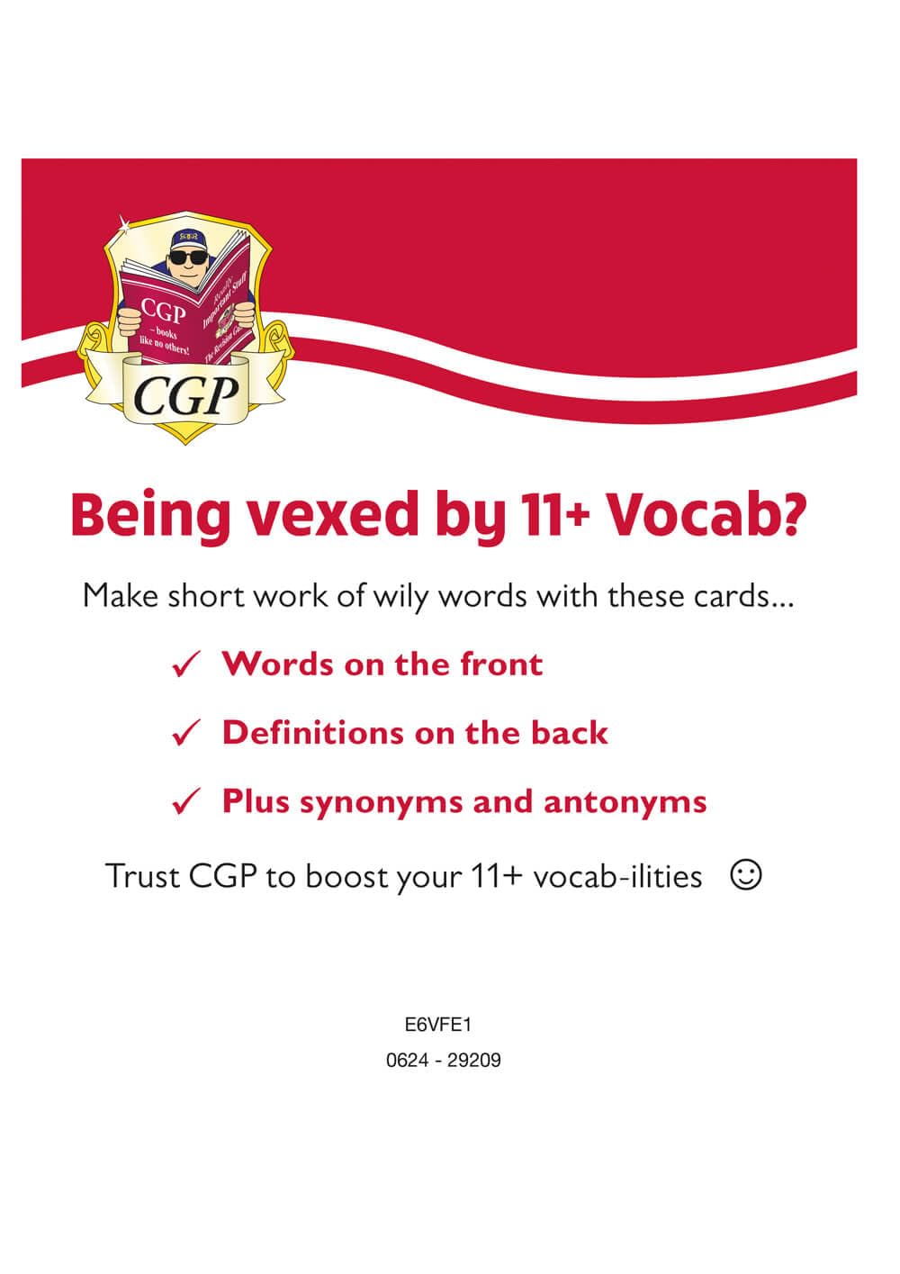 New 11+ Vocabulary Flashcards - Ages 10-11: superb flashcards for the eleven plus (CGP 11+ Vocabulary Flashcards)