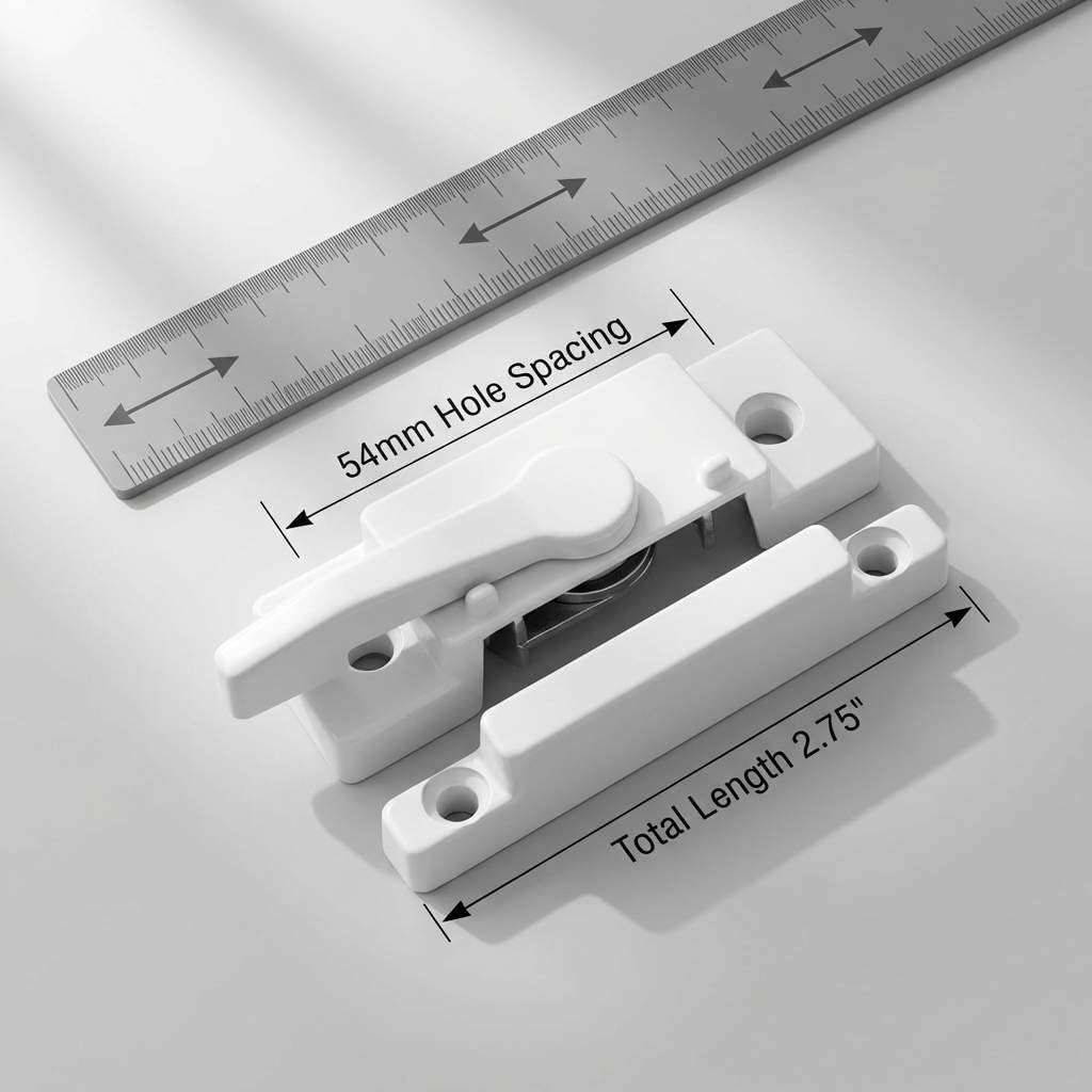 10 Pack Sliding Window Sash Locks, Cam Action White Double Hung Window Sash Lock for Vertical and Horizontal Sliding