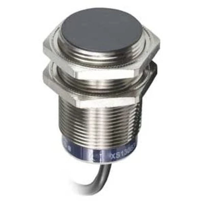 Telemecanique Sensors XS630B1MBL2 Universal Series Inductive Proximity Sensor, Multi-Function, Metal 30-mm Barrel, 2-Wire AC/DC Wiring, PNP Input, NC Output, 2-m Electrical Cable