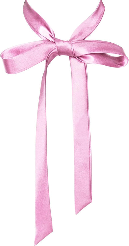Bow Tie for Women, Satin Ribbon Girls Self-tie Bowtie for Uniform, School, Wedding, Cosplay, T-shirt Accessory