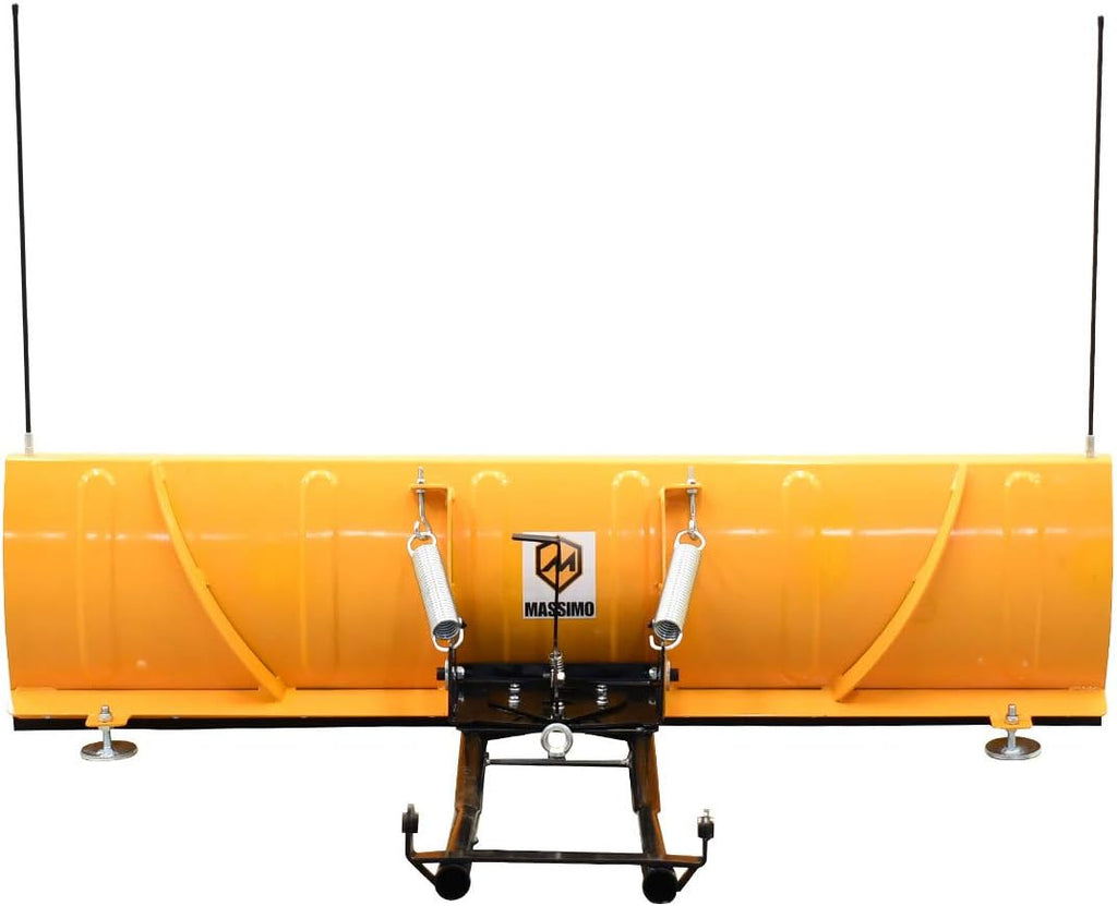 Massimo 60-Inch Universal ATV/UTV Snow Plow Kit – Steel Blade with Push Frame and Mount Plate, 5-Position Angle
