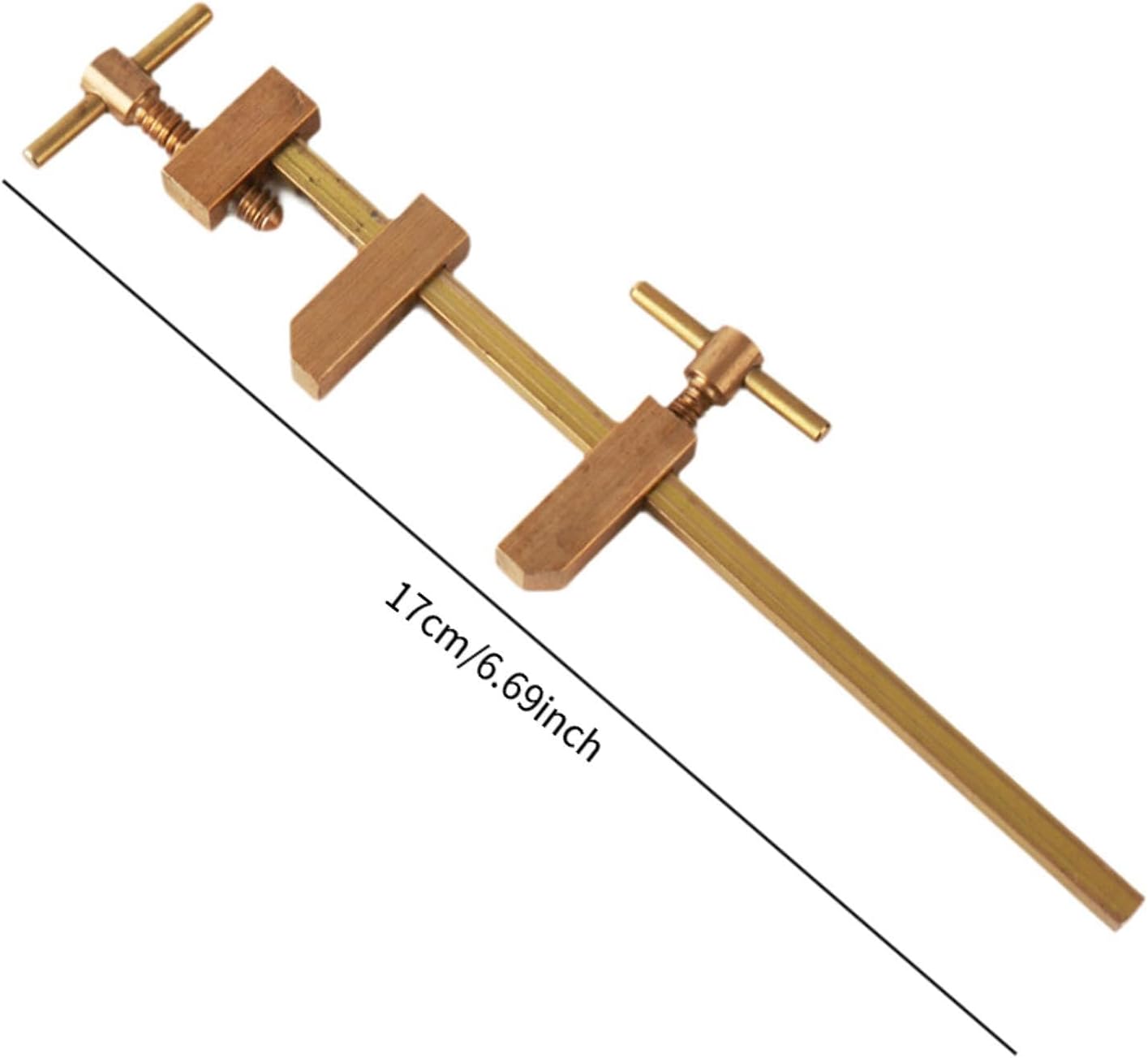 F Clamp Parallel Clamp Tool Quick Clip with Knurled Tightening Screw Miniature Adjustable Jaw Japanese Wood Clamp Bar