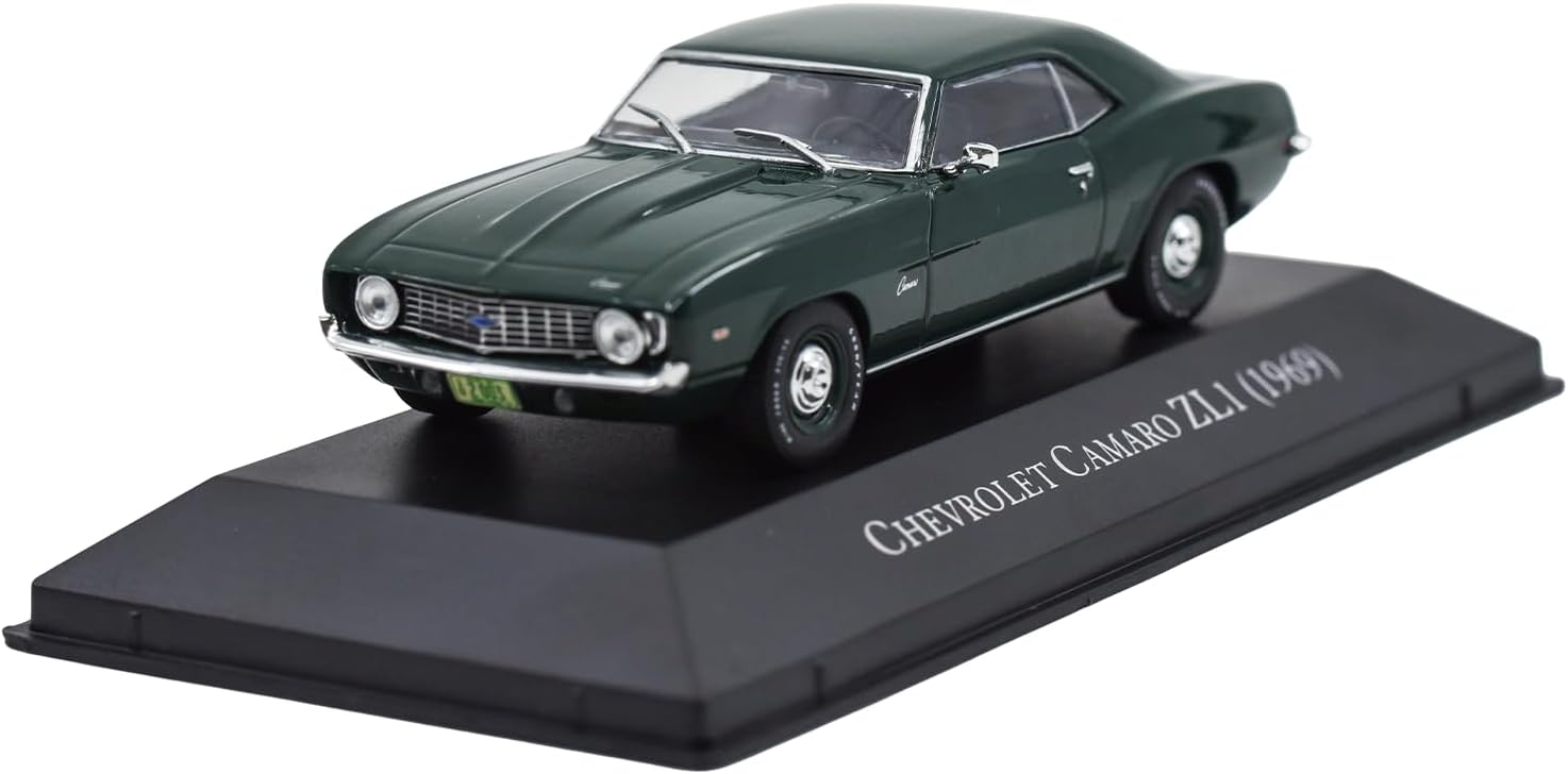 Classic 1:43 American ZL 1-1969 Diecast Car - Collectible Legendary Vintage Model with Display Base & Precisely