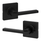 Casey Passage Door Lever, Matte Black