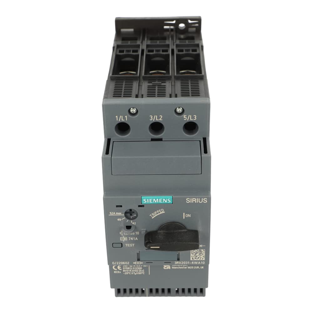 3RV2031-4WA10 | SIEMENS Circuit Breaker, Size S2, for Motor Protection 42.52A