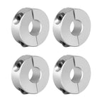 12mm Bore Double Split Shaft Collar - Two-Piece Set Screw Style Aluminum Clamp, 30mm OD, 10mm Thickness with M4 Set Screw (Pack of 4)