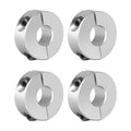Sinoblu Split Shaft Collar, 10mm Bore H7, 30mm OD, 10mm Thickness, Aluminum Anodized, Set-Screw Shaft Collars for Machinery and Industrial Applications (4-Pack)
