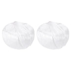 2Rolls Polyester Nylon Plastic Rope Twine 80m/262ft Cord White