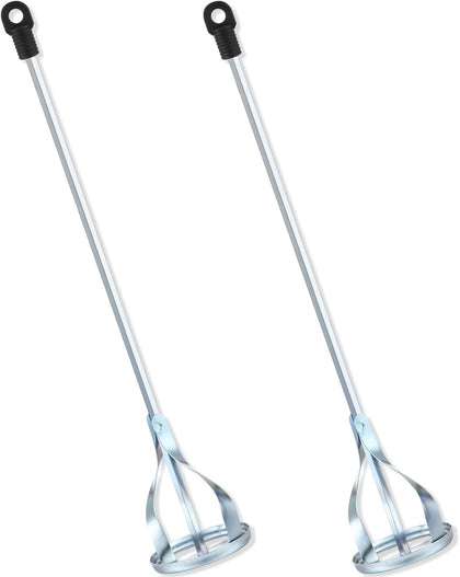 2 Pcs Paint Mixer for Drill 5 Gallon Paint Stirrer for Drill, 1 to 5 Gallon Buckets Fits Cement Mixing Paddle for