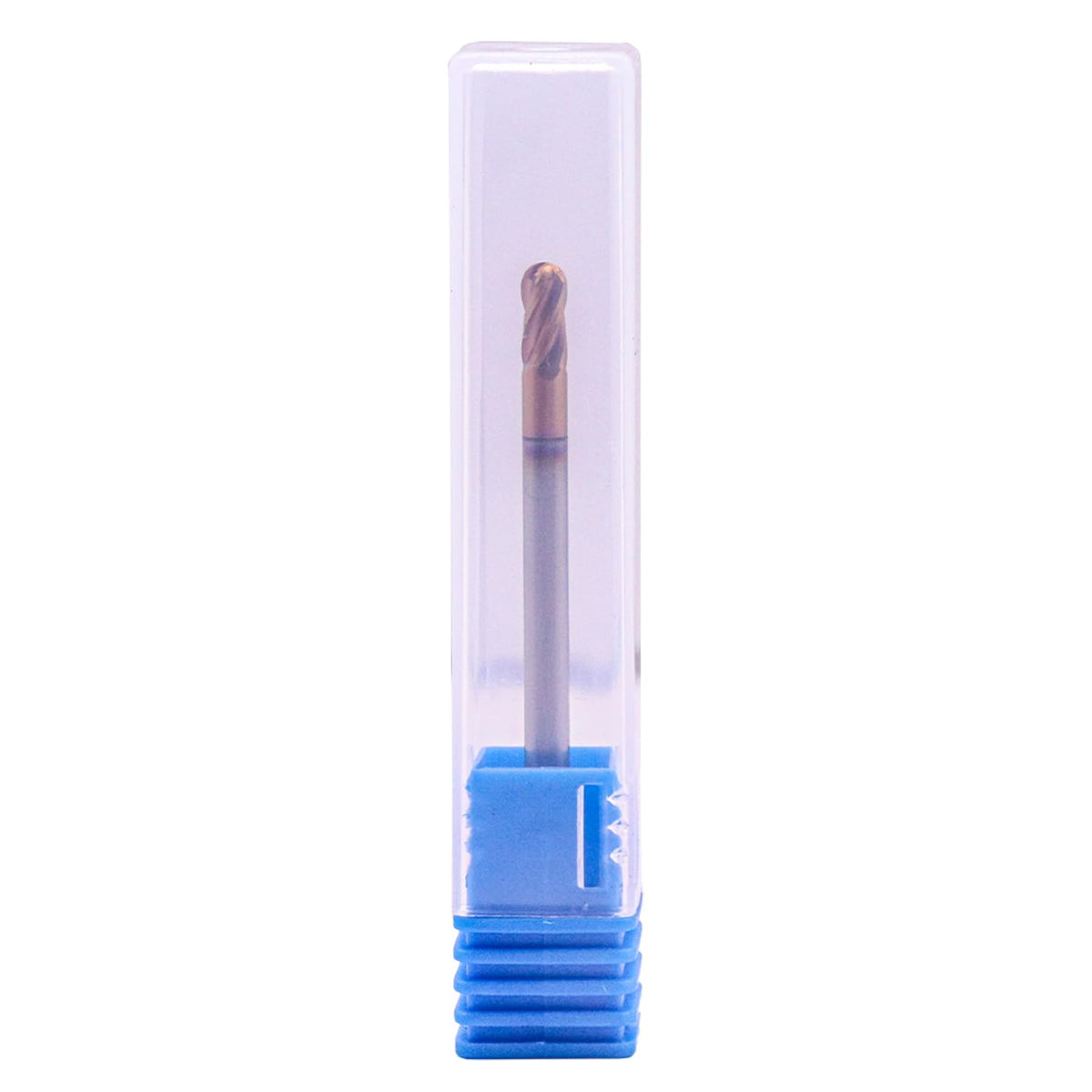 5Pcs 1/8" 4 Flute Double End Solid Carbide Ball Nose End Mill, TiSiN Coated