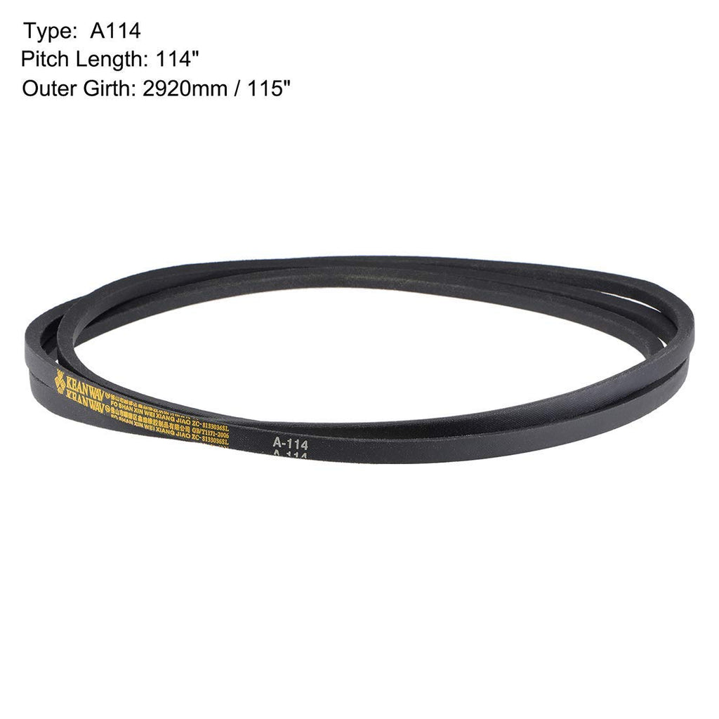 XYWHPGV A114 V-Belts 114" Pitch Length, A-Section Rubber Drive Belt(68e74 02ed6 a02f0 098e0 84d23 9f996