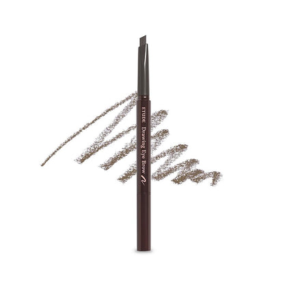 Drawing Eye Brow #2 Grey Brown | Long Lasting Eyebrow Pencil for Soft Textured Natural Daily Look Eyebrow Makeup