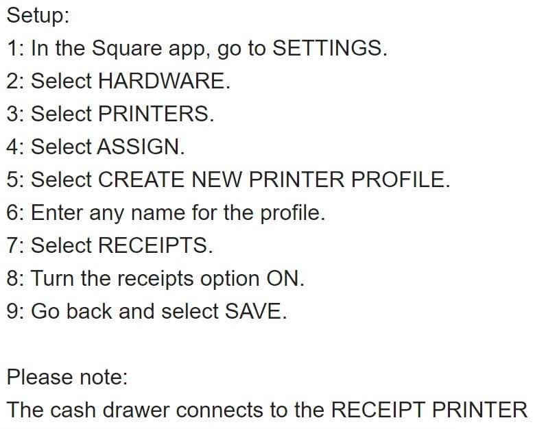 Cash Drawer+Bracket, Receipt Printer, for Square Stand and Register