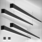 8FT LED Linear Light with Up and Down Lighting, 3CCT 100W, 4 Pack