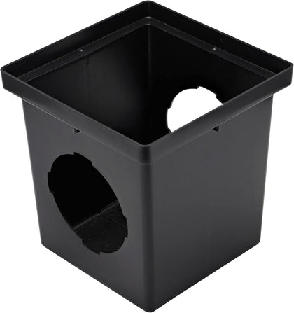 1200 Square Catch Basin Drain with 2 Openings, Connect to 3 Inch, 4 Inch, 6 Inch & 8 Inch Drain Pipes, Manages Heavy