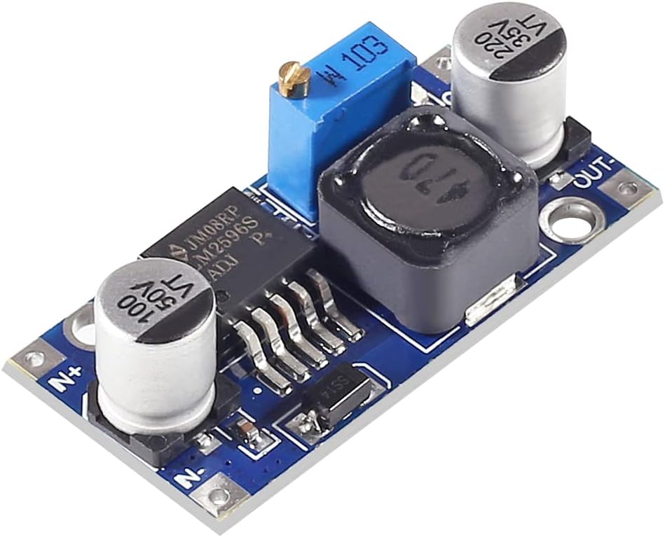 2Pcs LM2596 Power Converter Step Down Module DC to DC Buck Converter 3.2V-35V to DC1.25V-30V Voltage Regulator Power Supply Module LM2596S