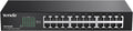 24 Port Gigabit Ethernet Switch | Rackmount Network Switch | 24*10/100/1000Mbps Shielded Ports | Unmanaged | Plug &